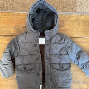 Zara Baby Boy Winter Coat Gray Age 3 4